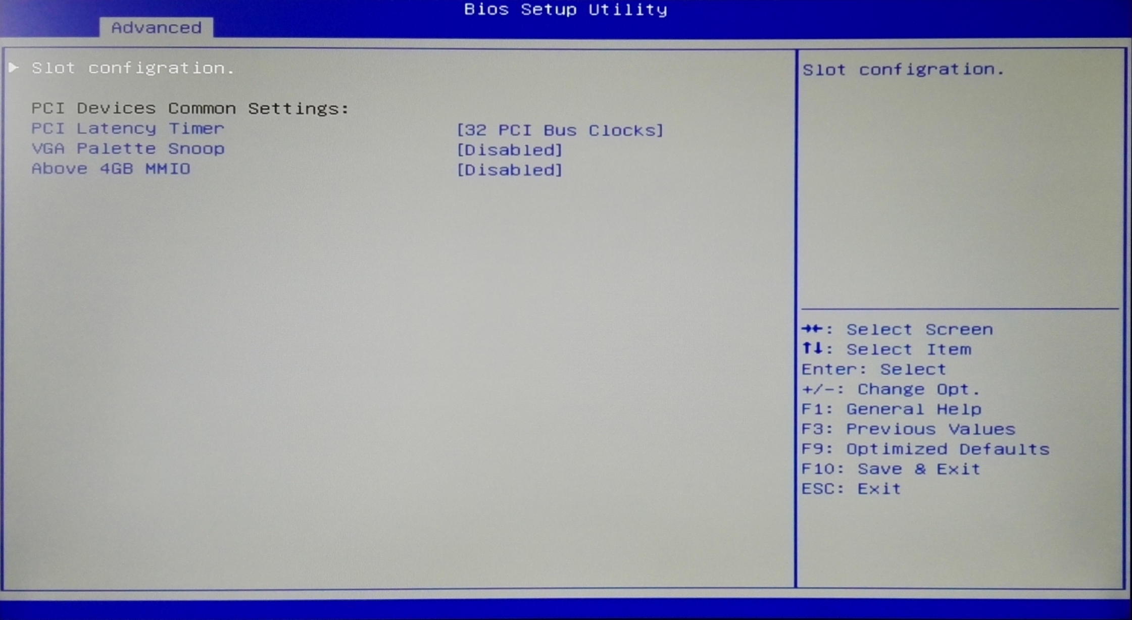 Pci subsystem settings что это